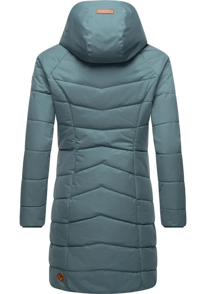 ragwear ragwear Steppmantel Dizzie Coat Wasserdichter Winterparka mit gefütterter Kapuze, Grau, – Produktbild 4 von 5
