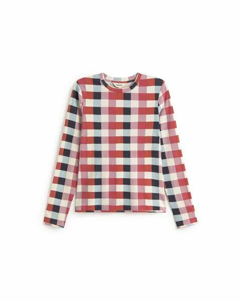 thinking mu thinking mu Brisa Longsleeve mit Cheshire Checks – Produktbild 1 von 3
