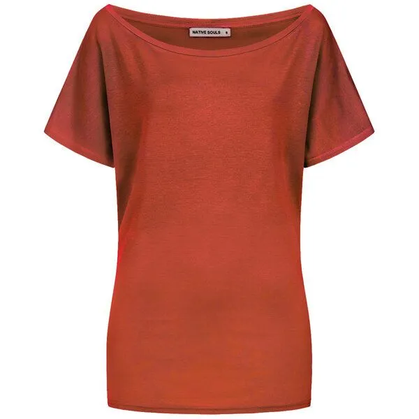 NATIVE SOULS NATIVE SOULS Lyocell Oversize Shirt Trudy Damen, Burned orange, – Produktbild 1 von 1