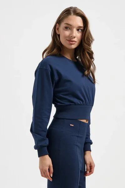 Urban Goddess Urban Goddess Naya Cropped Yoga Longsleeve, Midnight (blau), – Produktbild 2 von 4