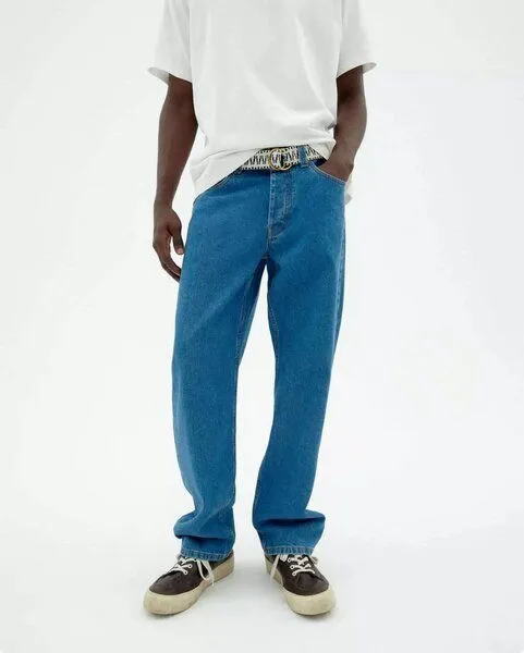 thinking mu thinking mu Jeanshose Straight-Fit Modell: David, Tusa denim (hell blau), – Produktbild 1 von 4