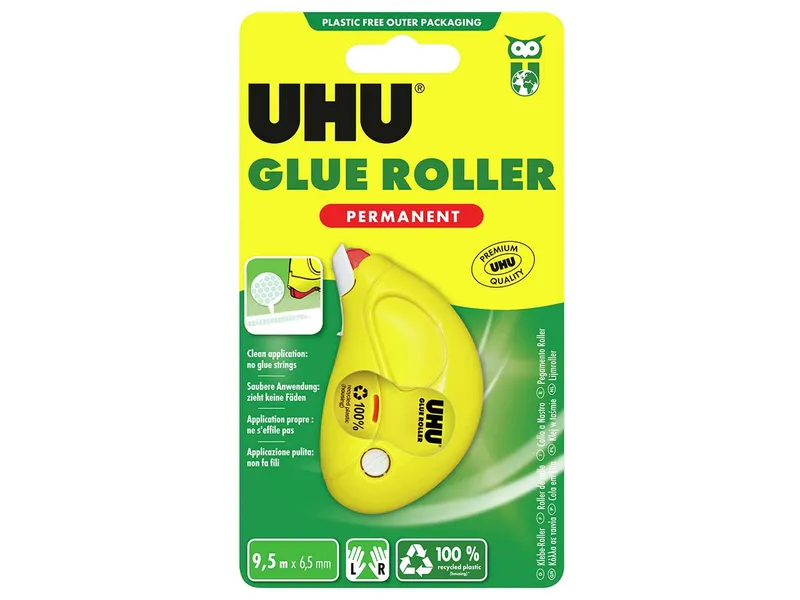 UHU UHU Kleberoller "Glue Roller" permanent, 9,5 m x 6,5 mm – Produktbild 2 von 4