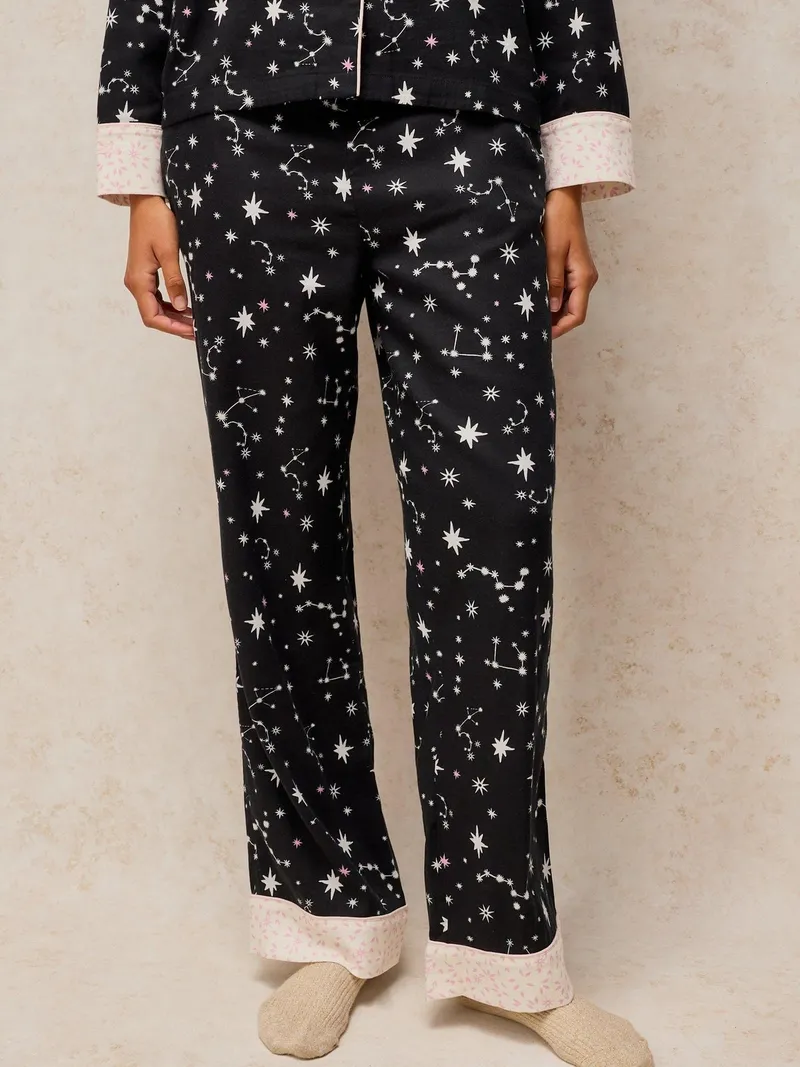 White Stuff White Stuff Pyjamahose Nina, Schwarz print, – Produktbild 2 von 4