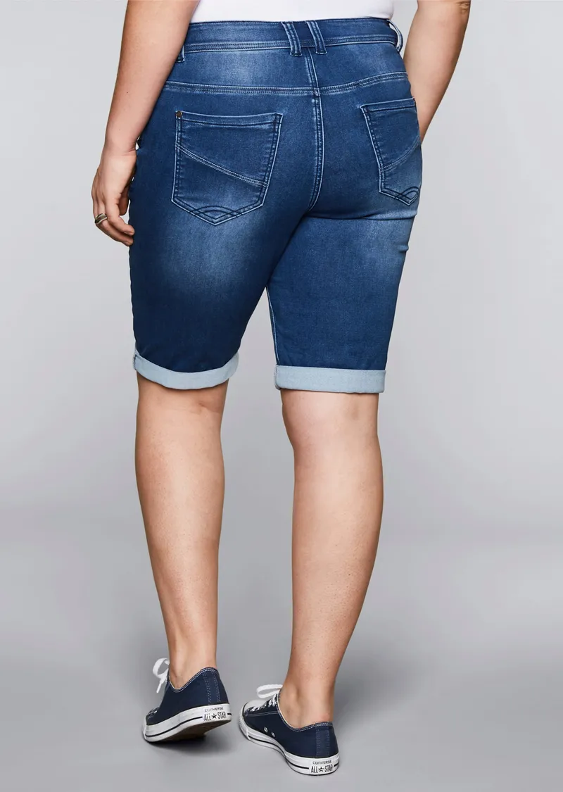 sheego Bermudas blue denim, Blue denim, – Produktbild 2 von 2