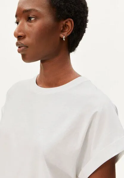 ARMEDANGELS ARMEDANGELS IDAARA Damen T-Shirt aus 100% Bio-Baumwolle, White, – Produktbild 3 von 4