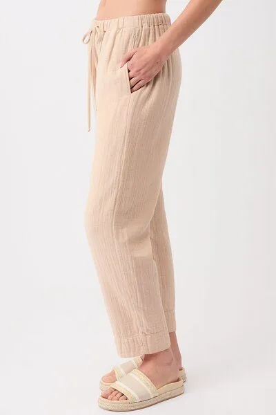 mandala Mandala Relaxed Fit Pant, Soft-suede (beige), – Produktbild 3 von 4