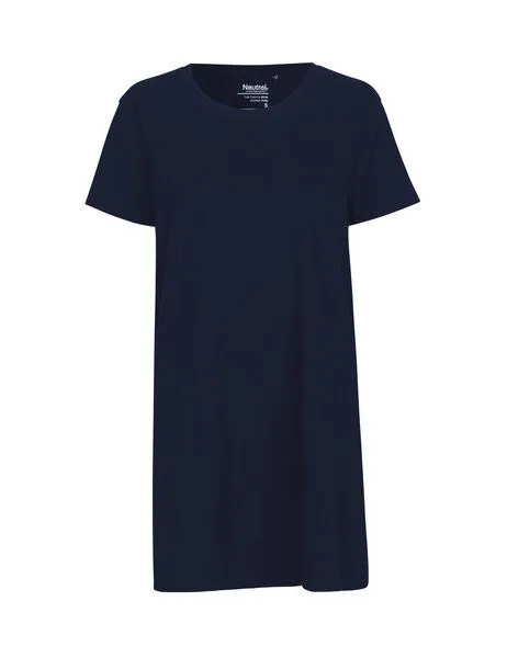 Neutral Neutral® Damen T-Shirt von Neutral Bio Baumwolle Lang Lounge Shirt, Navy, – Produktbild 2 von 4