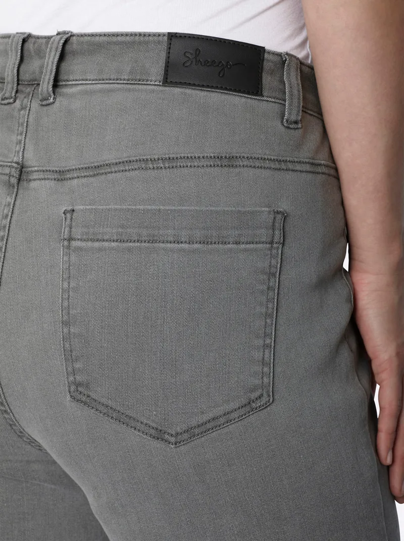 sheego Gerade Jeans grey denim, Grey denim, – Produktbild 1 von 2