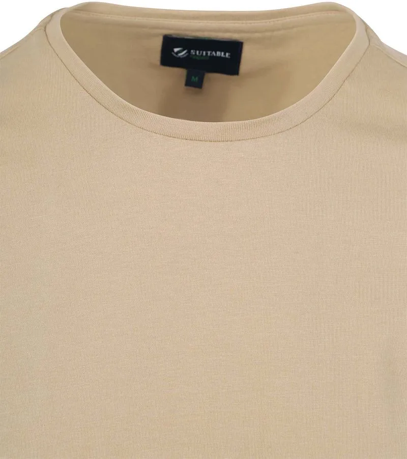 Suitable Suitable Respect T-Shirt Jim Sand - Größe XL, Beige, – Produktbild 3 von 4