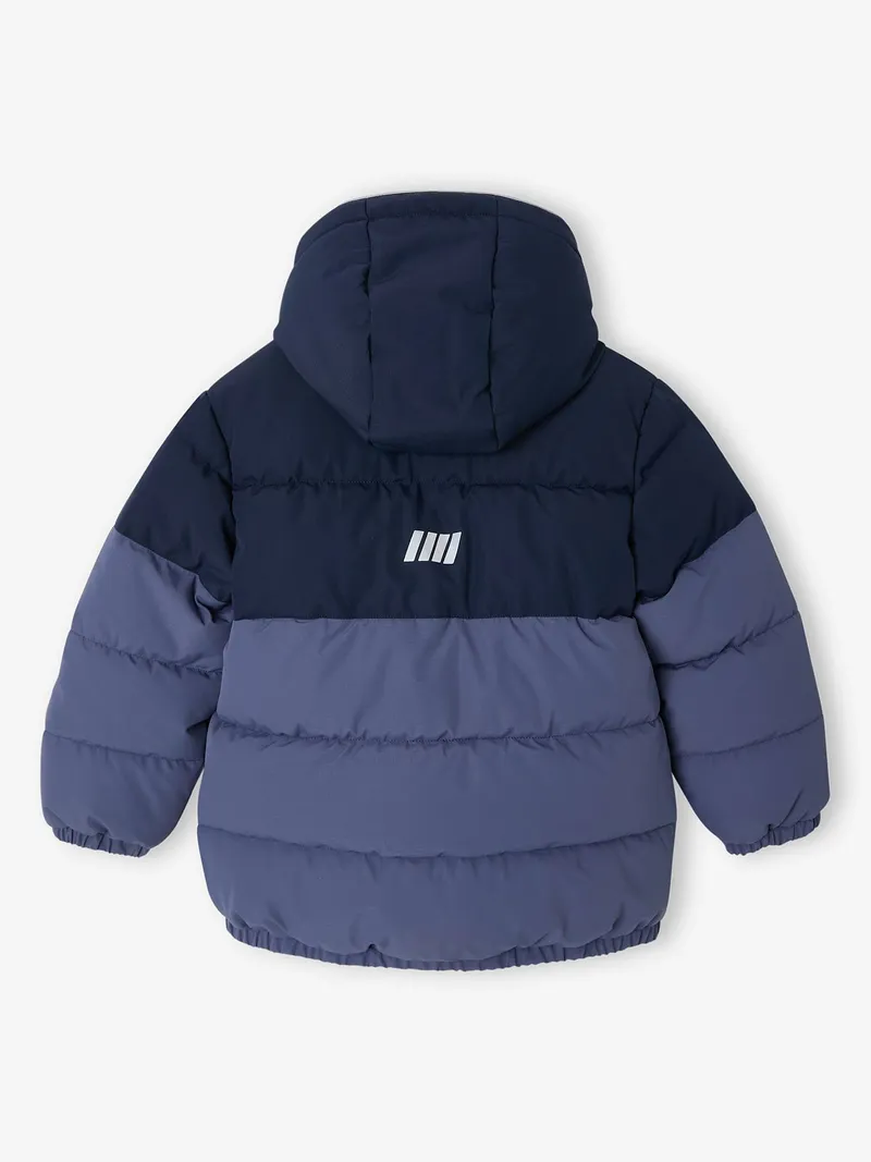 Vertbaudet Jungen Winter-Steppjacke mit Kapuze, Blau, – Produktbild 2 von 4