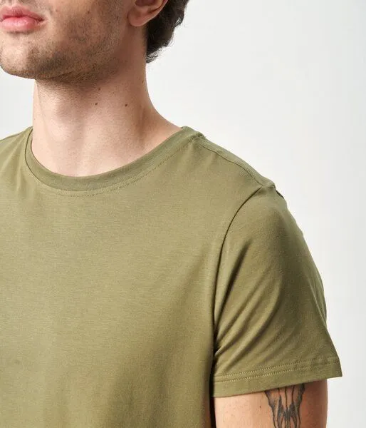 Copenhagen Bamboo Bambus-T-Shirt mit Rundhalsausschnitt in Oliv – Produktbild 4 von 4