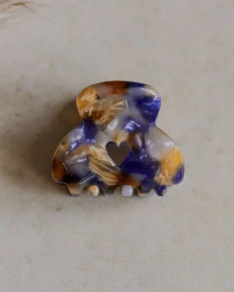 lille mus lille mus Haarklammer 'Herzchen', Blau, – Produktbild 1 von 4