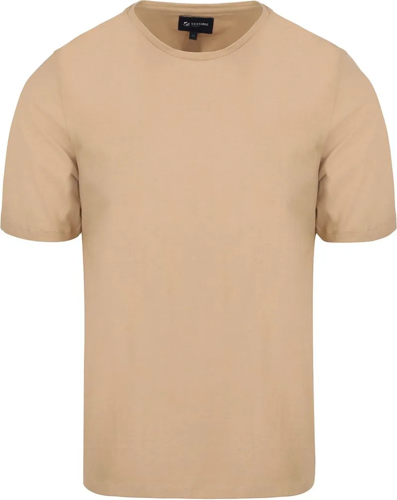 Suitable Suitable Respect T-shirt Jim Beige - Größe 3XL, Beige, – Produktbild 2 von 4