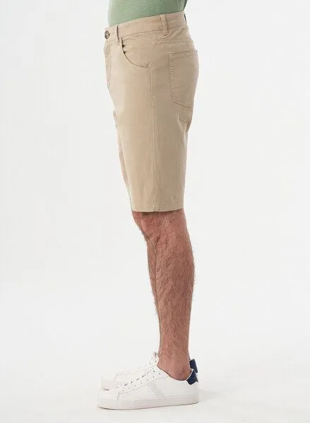ORGANICATION ORGANICATION Five-Pocket-Shorts aus Bio-Baumwolle, Beige, – Produktbild 3 von 4