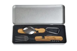Cameleon Pack Cameleon Pack Praktisches Natur Camping Besteck *8 in 1* Edelstahl + Hochwertiges Olivenholz * Mit Geschenkbox * Outdoor Reise Set – Produktbild 1 von 1