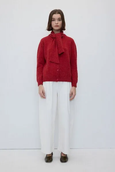 Rita Row Rita Row Strickjacke MARE mit integriertem Schal, Red, – Produktbild 1 von 4