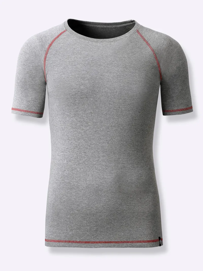 wäschepur men Shirt anthrazit-meliert, Anthrazit-meliert, – Produktbild 1 von 3