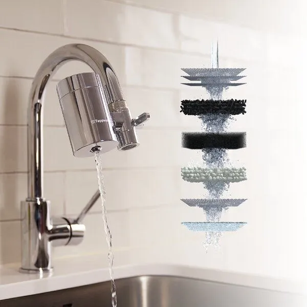 Tappwater Wasserfilter für Wasserhahn Tappwater EcoPro SMR - Leitungswasserfilter mit 6 Stufen und Swedish Mineral Rock. Filtert + 100 Stoffe – Produktbild 4 von 5