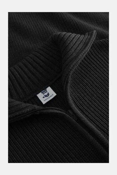 Hanseheld Hanseheld Damen Troyer Merino Wolle GOTS, Schwarz, – Produktbild 3 von 3