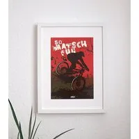 päfjes päfjes Downhill / So Matsch fun / Fahrrad / Poster A4 – Produktbild 1 von 1
