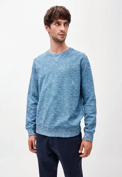 ARMEDANGELS ARMEDANGELS YAARON MELANGE - Herren Sweatshirt aus Bio-Baumwolle, Heritage blue, – Produktbild 1 von 4