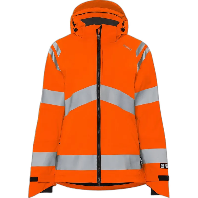 Fristads Wasserdichte Hochsichtbarkeit Jacke Klasse 3 für Frauen Fristads Shell 4681 GLPS, Orange, – Produktbild 2 von 2