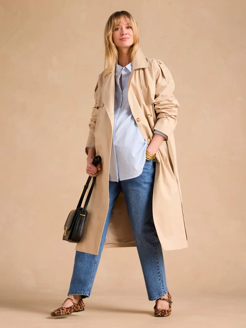 Envie De Fraise Trage-Trenchcoat mit Babyeinsatz ENVIE DE FRAISE, Beige, – Produktbild 4 von 4