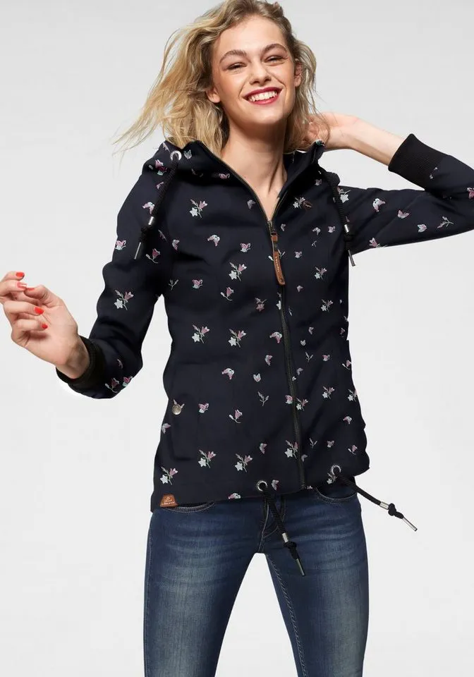 ragwear ragwear Outdoorjacke DANKA Urban Streetwear- Übergangs-Style mit Kapuze, Blau, – Produktbild 1 von 5