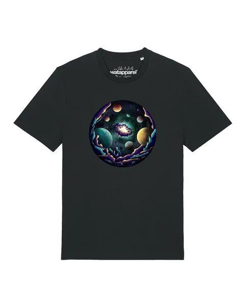 watapparel watapparel T-Shirt Unisex Urknall, Black, – Produktbild 1 von 2
