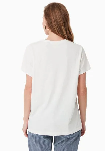 ORGANICATION ORGANICATION Damen Basic T-Shirt aus Bio-Baumwolle, Off white, – Produktbild 4 von 4