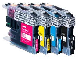 Memo memo Tintenpatronen ersetzt Brother LC-227XLBK, LC-225XLC/M/Y, 4er-Set – Produktbild 1 von 1