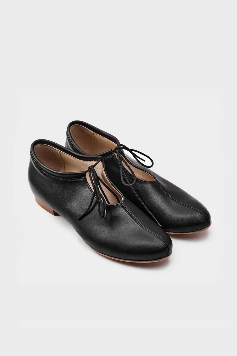 BOHEMA BOHEMA Damen vegan Ballerinas Akira Pumps Nopal Schwarz, Schwarz, – Produktbild 1 von 1