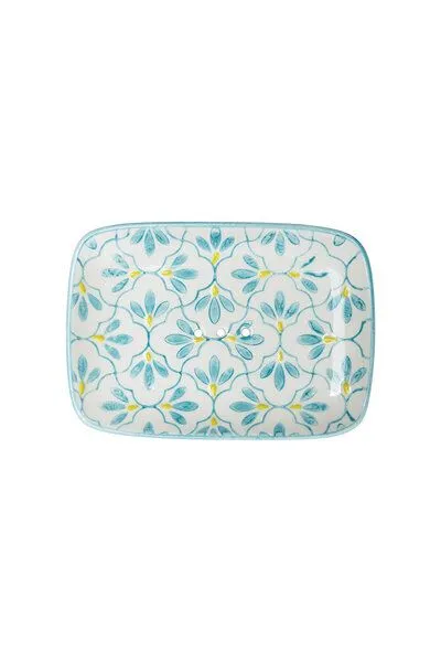 Tranquillo Tranquillo Seifenschale Floral, Blau, – Produktbild 3 von 6