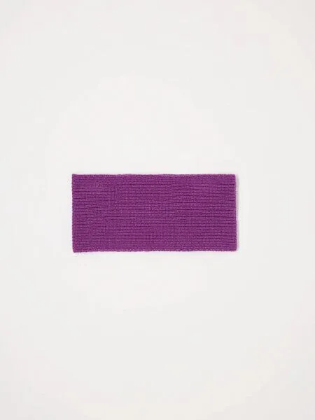 LANIUS LANIUS Stirnband aus Bio-Schurwolle und Bio-Baumwolle, Violet, – Produktbild 1 von 4