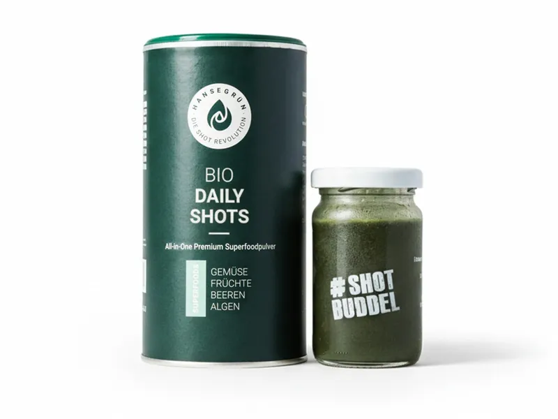 Hansegrün Hansegrün 60 Bio Daily All-in-One Shots – Produktbild 1 von 2