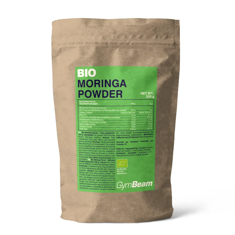 GymBeam Bio GymBeam BIO Moringa 200 g – Produktbild 1 von 1