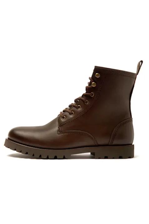 Will's Vegan Store Will's Vegan Store Damen vegan Stiefel Rangers Damen Dunkelbraun, Dunkelbraun, – Produktbild 1 von 3