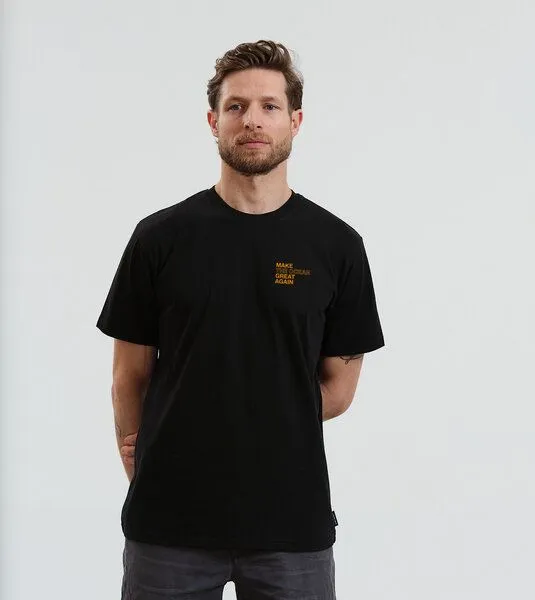 Gary Mash GARY MASH Shirt Make the Ocean great again aus Biobaumwolle, Schwarz, – Produktbild 3 von 4