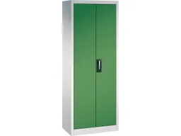 C+P C+P Stahlschrank mit Flügeltüren "Acurado" H1950xB700xT400mm, Lichtgrau/Resedagrün – Produktbild 1 von 1