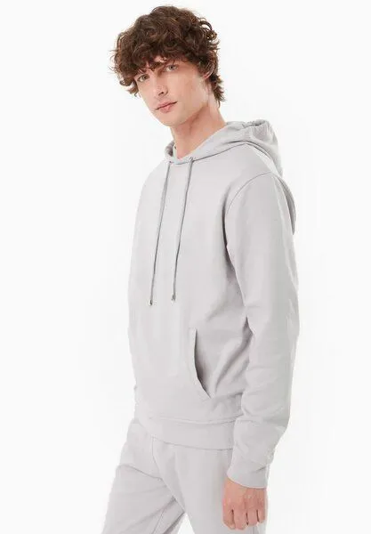 ORGANICATION ORGANICATION Sweathoodie aus Bio-Baumwolle und TENCEL Modal, Light grey, – Produktbild 3 von 4