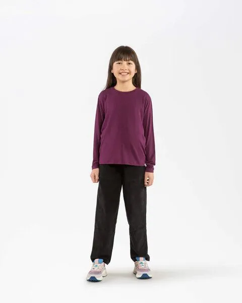 MATONA Matona Weiches Langarmshirt für Kinder aus Model / Modal Longsleeve, Aubergine, – Produktbild 3 von 4