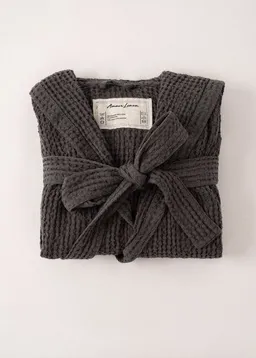 AmourLinen AmourLinen Wabenförmiger Bademantel für Männer – Produktbild 1 von 1