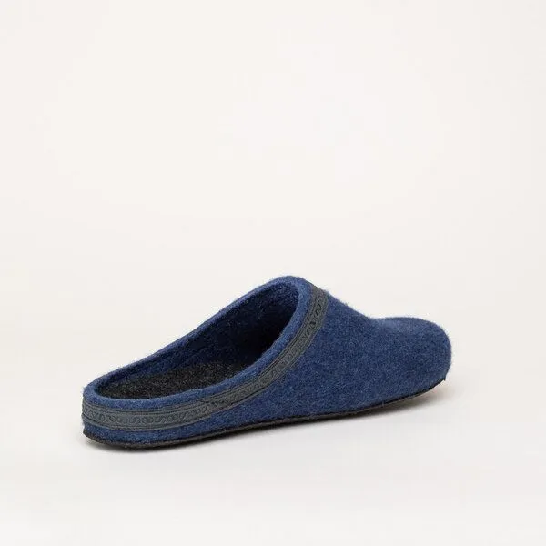 Stegmann Stegmann Filzpantoffel 127 aus 100% Merino-Wolle für Damen & Herren mit Kork Sohle, Blau, – Produktbild 4 von 4