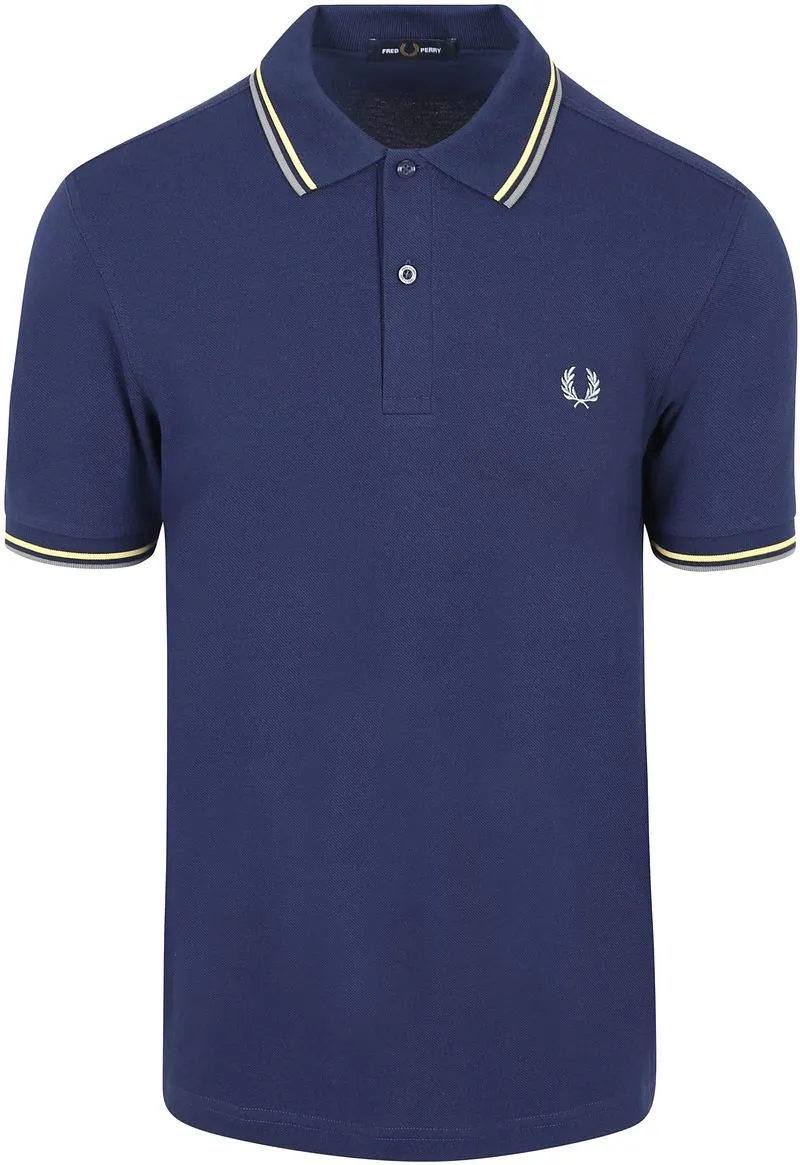 Fred Perry Fred Perry Polo Twin Tipped M3600 Dunkelblau 48A - Größe M, Dunkelblau, – Produktbild 1 von 5