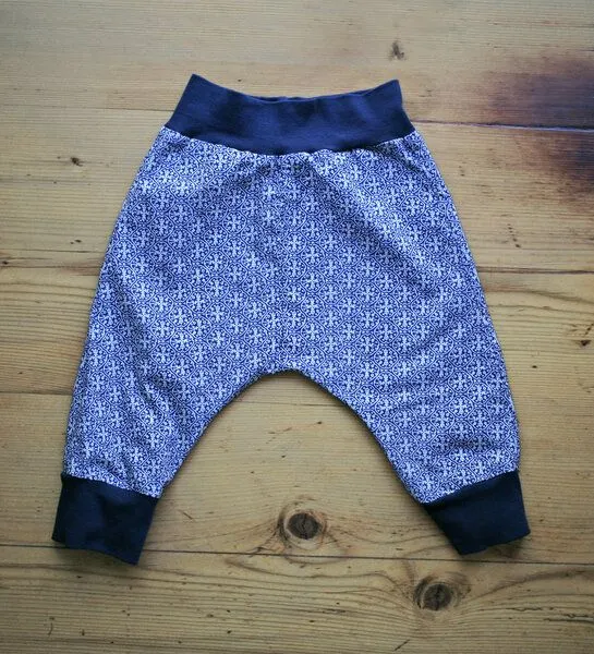 Lena Schokolade Lena Schokolade Babyhose ethno gemustert, Blue, – Produktbild 1 von 4