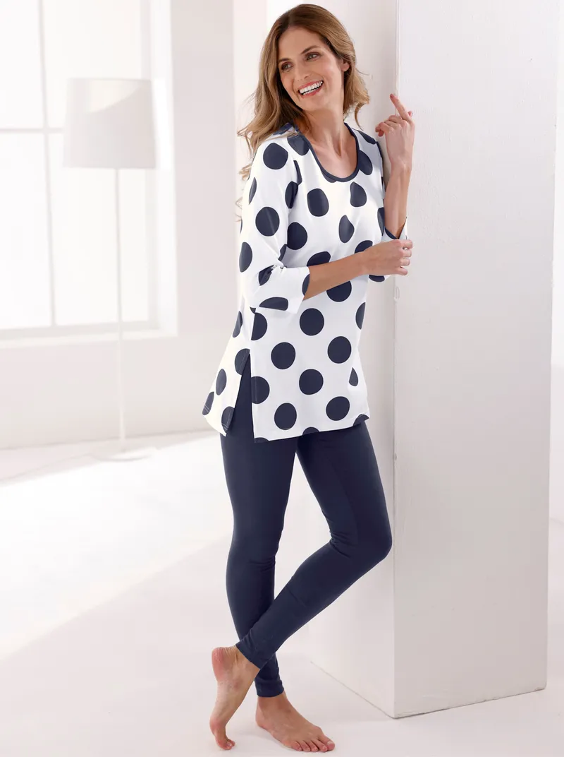 feel good Leggings marine, Marine, – Produktbild 3 von 3