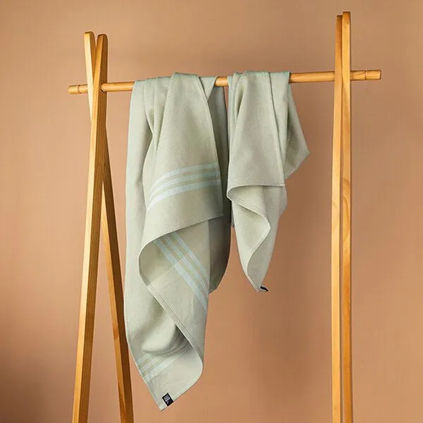 CONTIGO Fairtrade CONTIGO Fairtrade Hamam-Bade- oder Handtuch, Bio-Baumwolle, Beige, – Produktbild 3 von 4