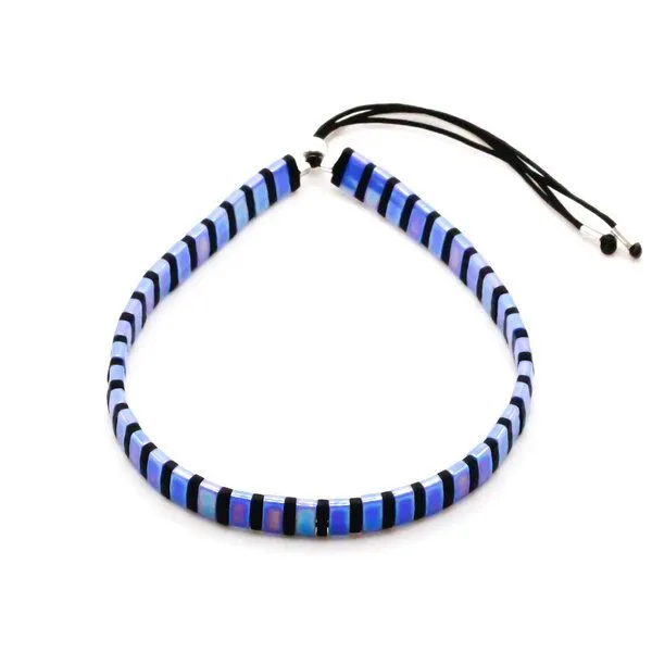 juni juni Lila Blaues Armband Periwinkle - optional als Set - handgemacht in Deutschland – Produktbild 3 von 4