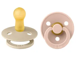 BIBS BIBS Schnuller Naturlatex "Colour" 2er Pack kirschförmig 0-6 Monate – Produktbild 1 von 1