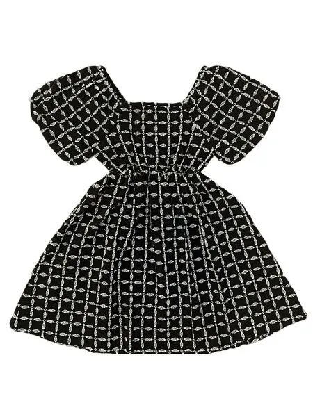 PETER JO PETER JO Kleid Juanita Tile, Schwarz, – Produktbild 1 von 4